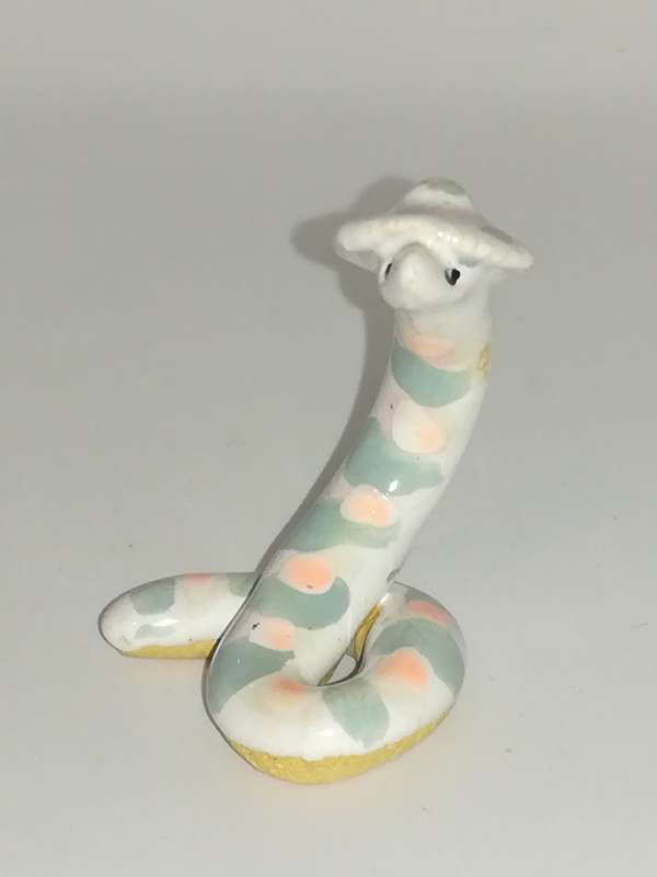 Miniature Abstract Ceramic Caricature Cobra (Miniature, suitable for printer's tray)