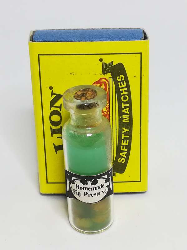 Miniature Bottle Homemade Fig Preserve (Miniature, suitable for printer's tray)