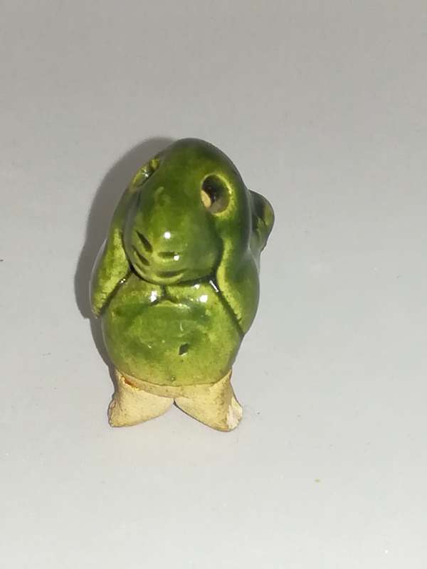 Miniature Abstract Ceramic Green Sheep (Miniature, suitable for printer's tray)