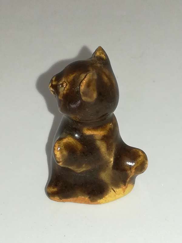 Miniature Dark Brown Abstract Cat (Miniature, suitable for printer's tray)