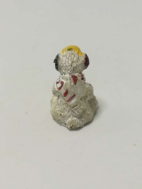 Miniature Polar Bear Wearing Scarf - Style 1 (Miniature, suitable for printer's tray)