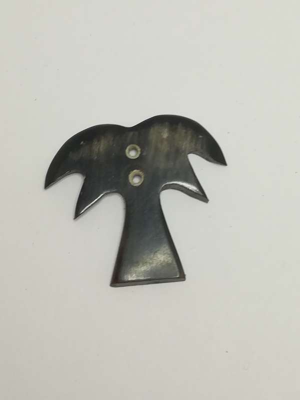 Miniature Plain Brown Wooden Palm Tree Outline Keyring (Miniature, suitable for printer's tray)