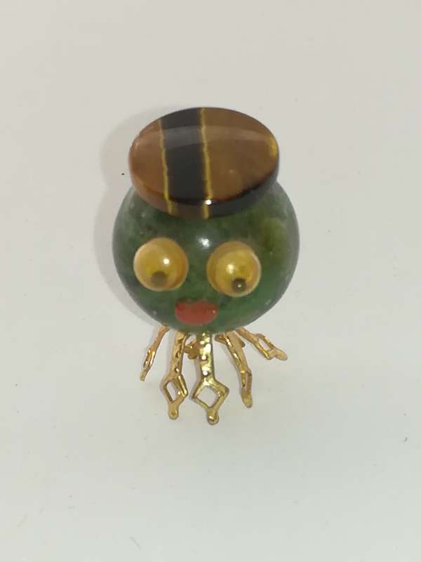Miniature Abstract Green Gemstone (Miniature, suitable for printer's tray)