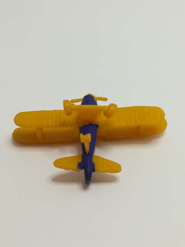 Miniature Blue & Orange Aeroplane - like Schleich (Miniature, suitable for printer's tray)
