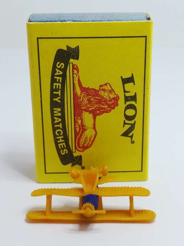 Miniature Blue & Orange Aeroplane - like Schleich (Miniature, suitable for printer's tray)