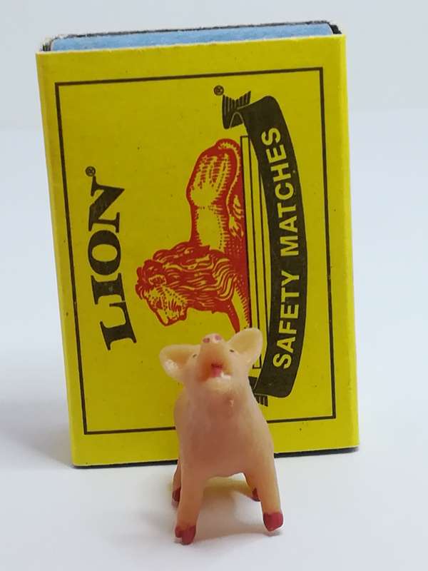 Miniature Pink Pigs - like Schleich (Miniature, suitable for printer's tray)