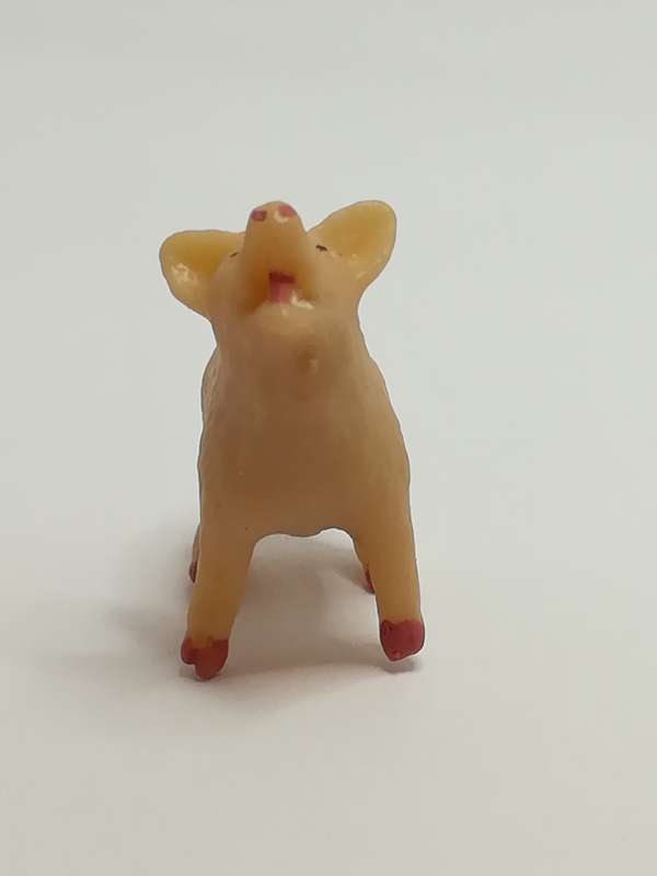 Miniature Pink Pigs - like Schleich (Miniature, suitable for printer's tray)