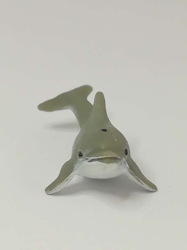 Miniature Gray & White Dolphin (Miniature, suitable for printer's tray)
