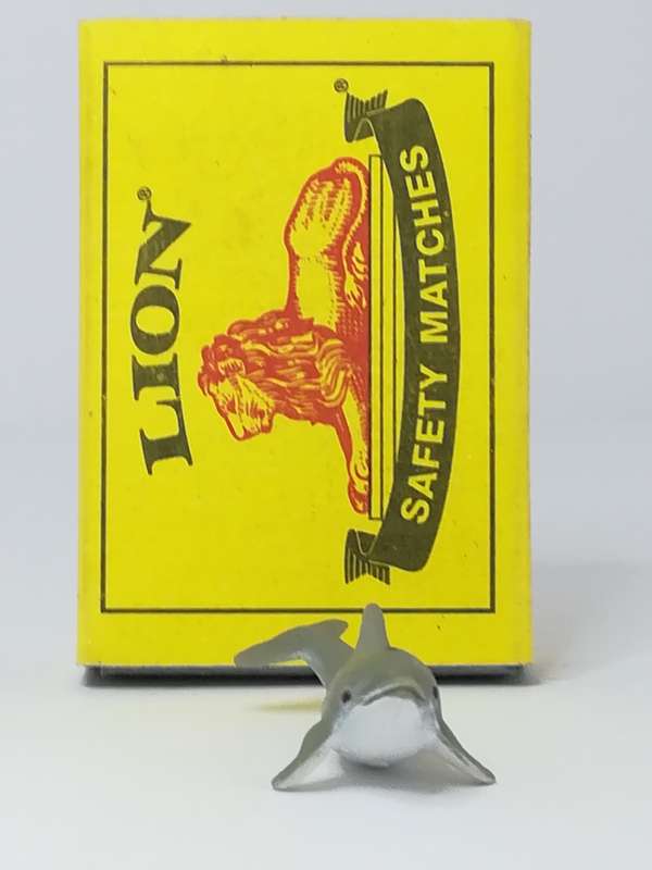 Miniature Gray & White Dolphin (Miniature, suitable for printer's tray)