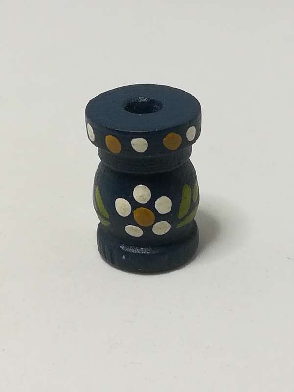 Miniature Blue Wooden Flask (Miniature, suitable for printer's tray)