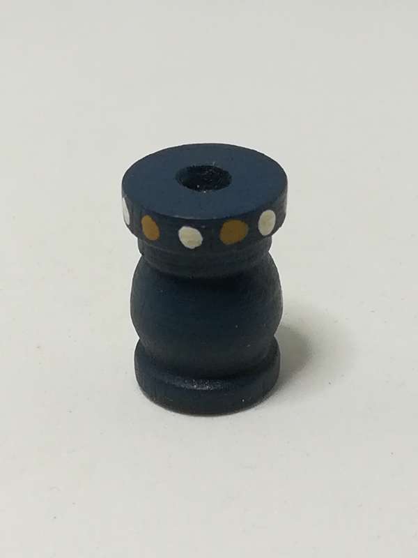 Miniature Blue Wooden Flask (Miniature, suitable for printer's tray)