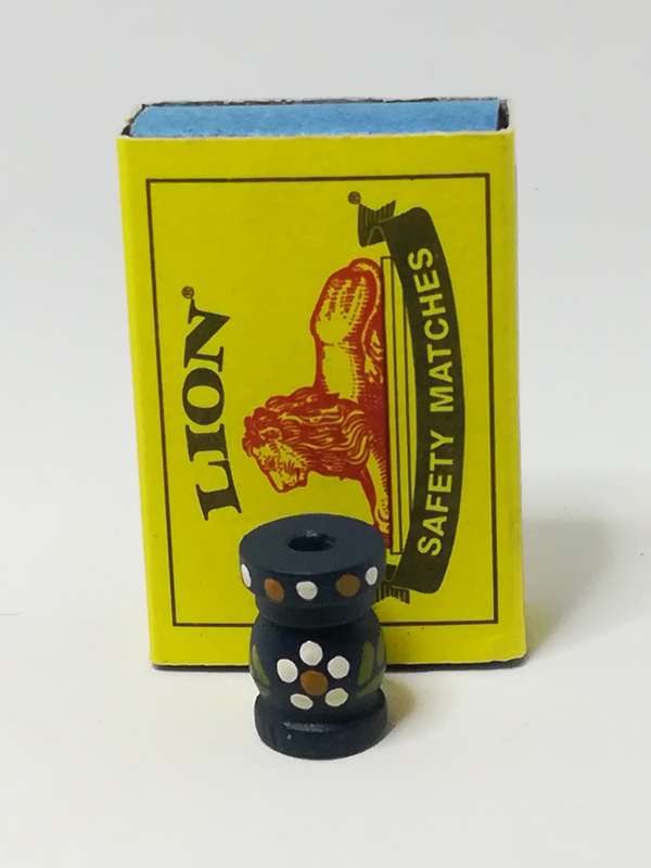 Miniature Blue Wooden Flask (Miniature, suitable for printer's tray)