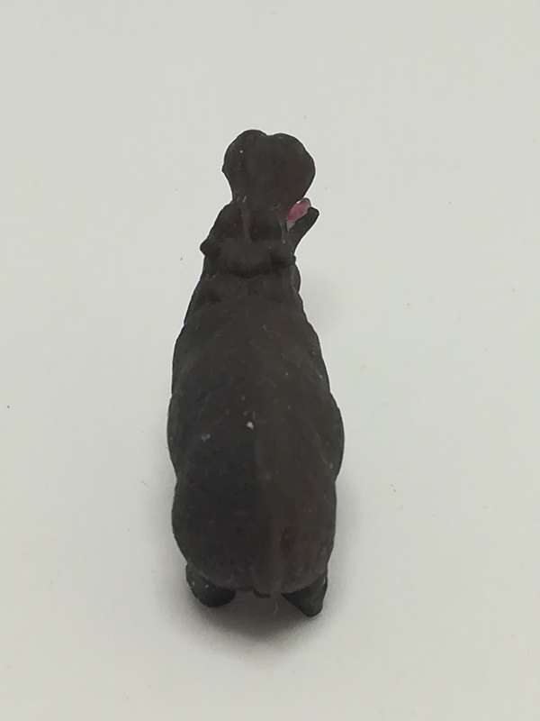 Miniature Dark Gray & Pink Hippopotamus (Miniature, suitable for printer's tray)