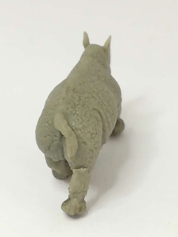 Miniature Grey Rhinoceros (Miniature, suitable for printer's tray)
