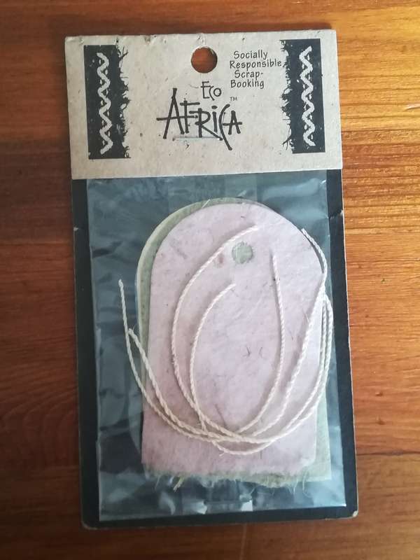 Recycled' Paper Embellishment/Eco-friendly with Cloth String Design (For Scrap Booking - Decorati...