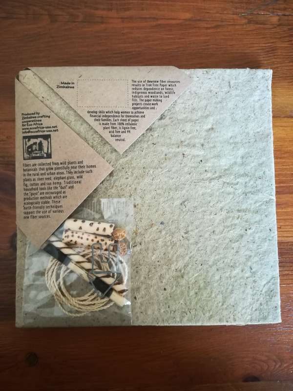Mini Album Cover 'Recycled' Paper (Eco Africa)