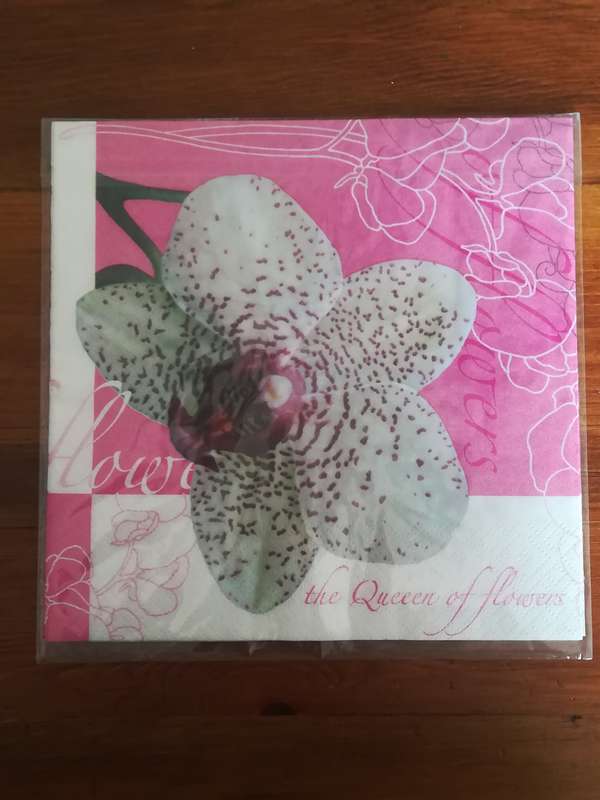 Decoupage - Orchid Flower (Serviette)