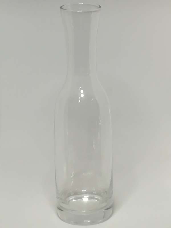 Small Clear Smooth Glass Vase