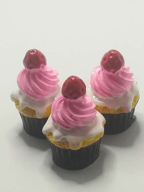 Miniature Strawberry Cupcake (Miniature, suitable for printer's tray)