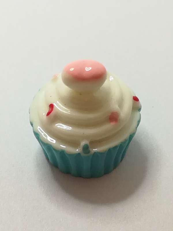 Miniature Heart Love Cupcake (Blue) (Miniature, suitable for printer's tray)