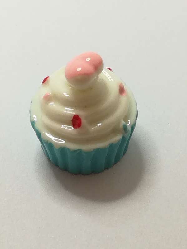 Miniature Heart Love Cupcake (Blue) (Miniature, suitable for printer's tray)