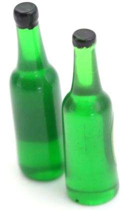 Miniature Green Beer Drink (Heineken) (Miniature, suitable for printer's tray)