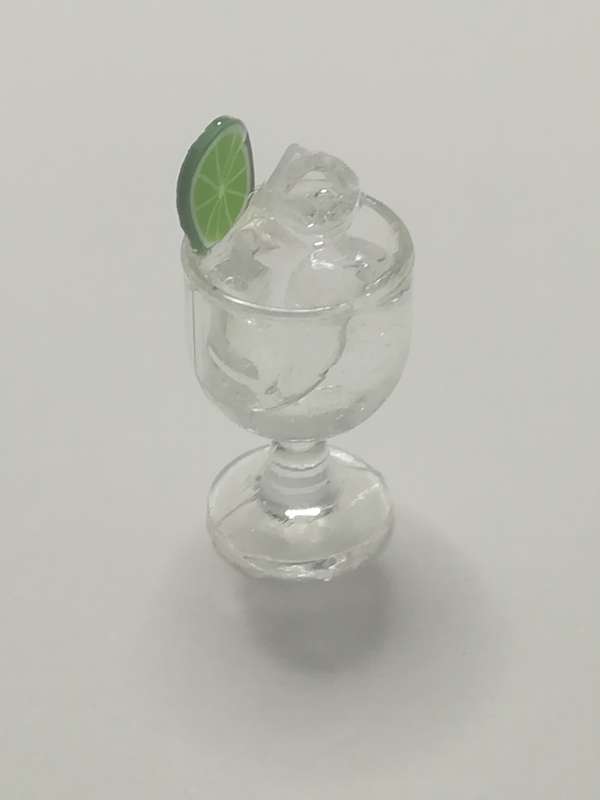 Miniature Glass Cup & Ice Cube Goblet Cup (for Printer's Tray/Dollhouse)