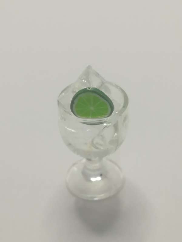 Miniature Glass Cup & Ice Cube Goblet Cup (for Printer's Tray/Dollhouse)
