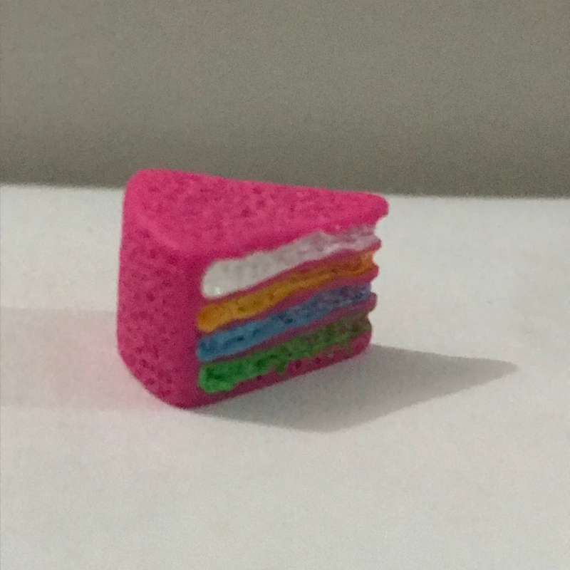 Miniature Pink Rainbow Cake (Miniature, suitable for printer's tray)