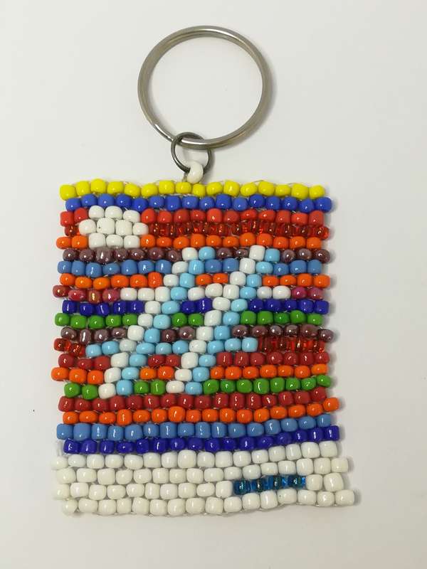 Keyring Beaded Zulu Letter