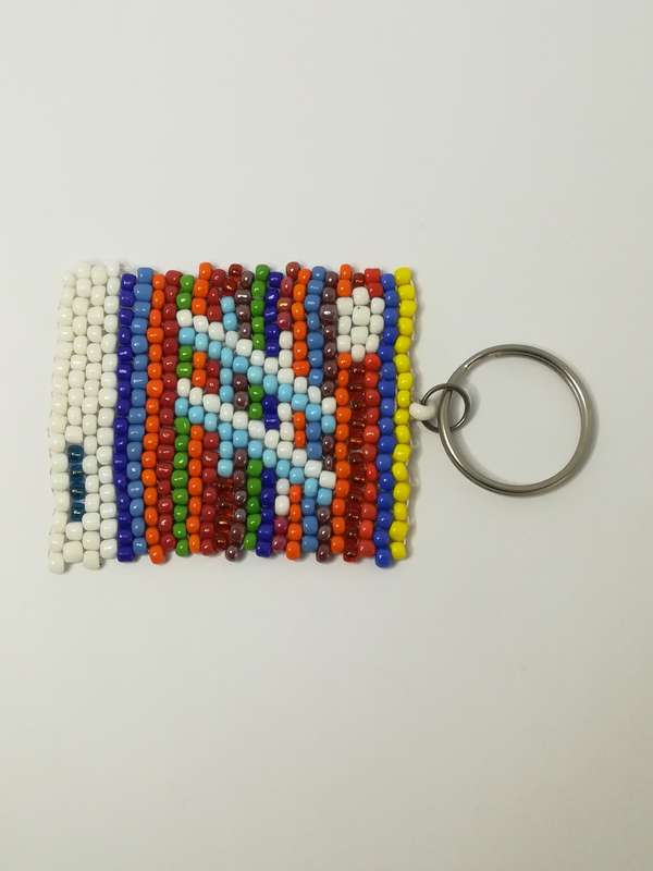 Keyring Beaded Zulu Letter