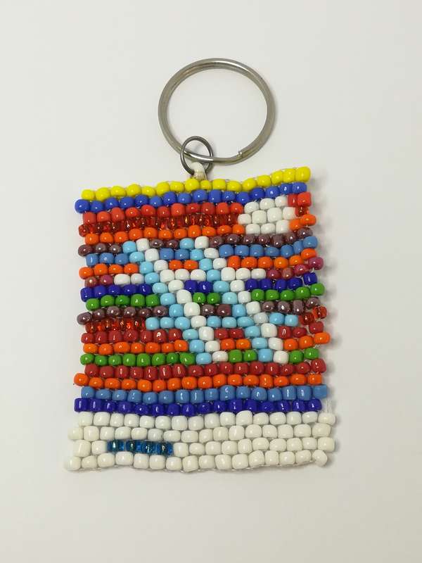 Keyring Beaded Zulu Letter