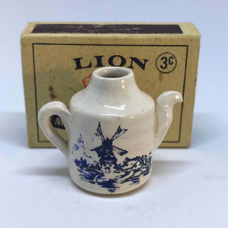Miniature 'Delft' Teapot / Coffee Pot (Miniature, suitable for printer's tray)