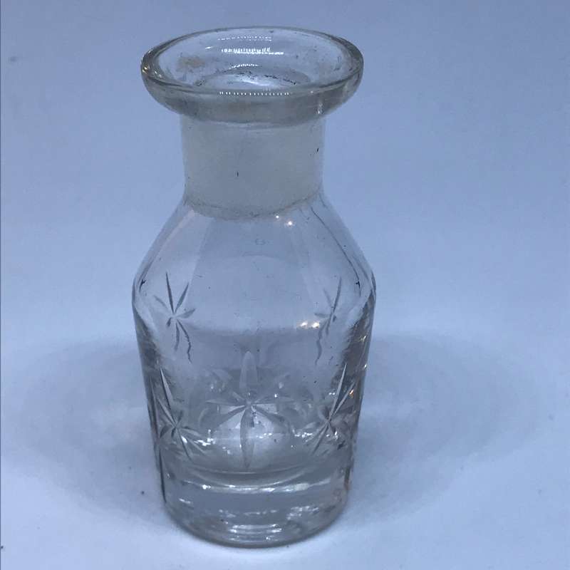 Small Cut Glass Bottle (Miniature, suitable for printer's tray)