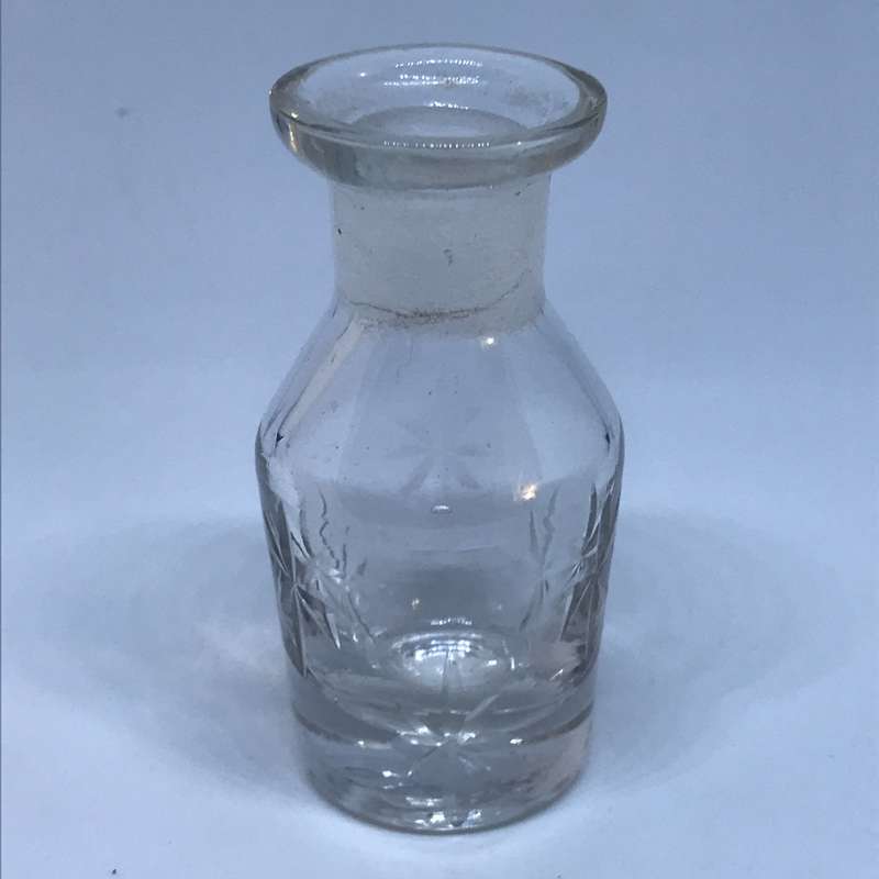 Small Cut Glass Bottle (Miniature, suitable for printer's tray)
