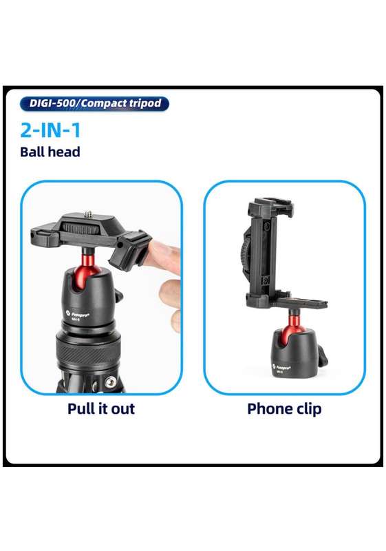 Fotopro Compact Lightweight Camera/ Smartphone Tripod Stand - DIGI-500
