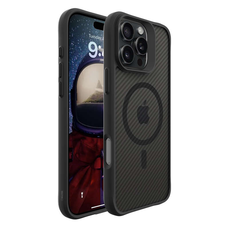 CellTime Carbon Fiber MagSafe Cover for iPhone 16 Pro / 16 Pro Max