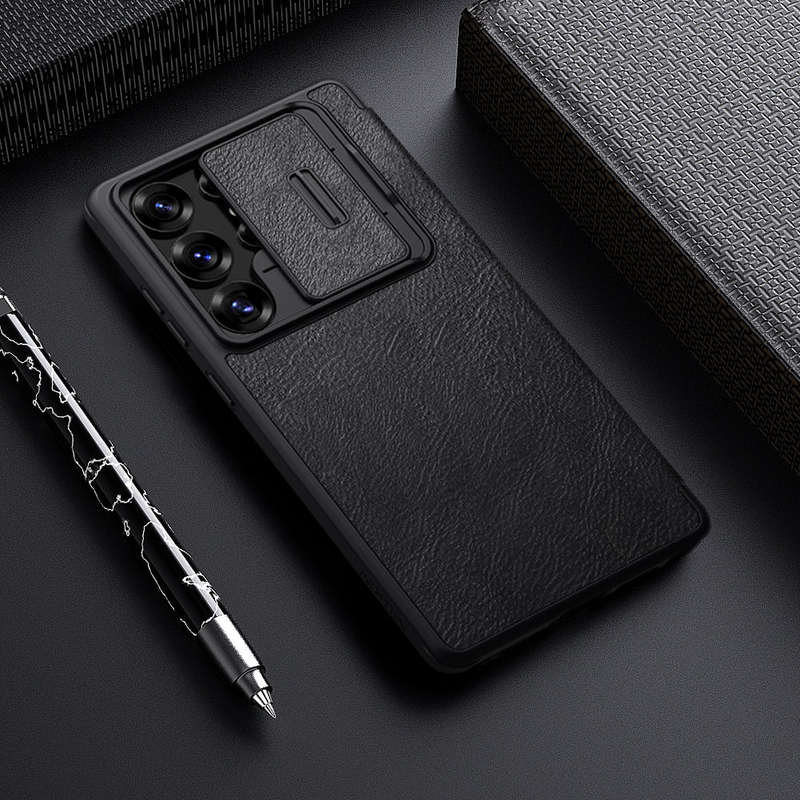 Nillkin Samsung Galaxy S25 Ultra Qin Pro Leather Cover Shockproof Case