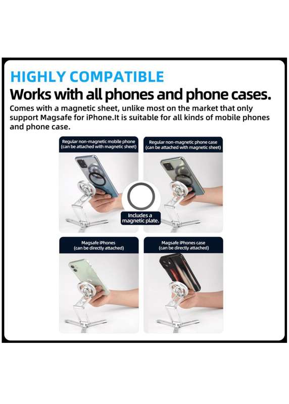 Fotopro Foldable Portable MagSafe Magnetic Smartphone Tripod Stand SY-369C
