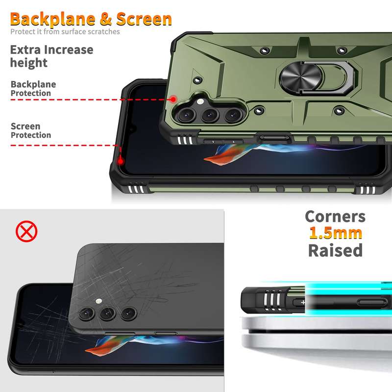 Galaxy A14 Wenjia Armor Kickstand Cover