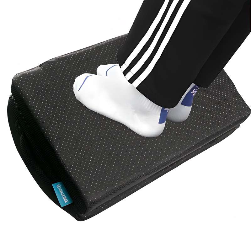 CellTime Height Adjustable Ergonomic Memory Foam Under Desk Footrest