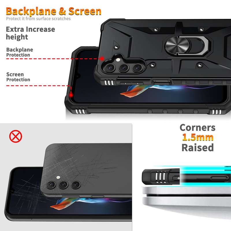Galaxy A14 Wenjia Armor Kickstand Cover
