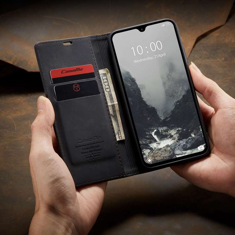 Retro Flip Leather Wallet Cover for Redmi 14C