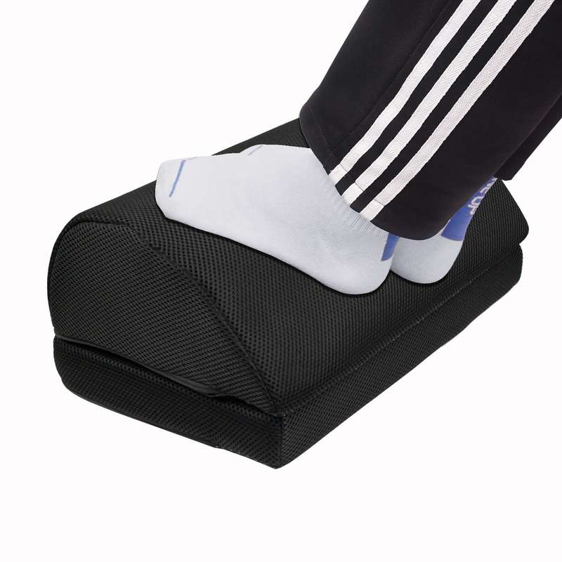 CellTime Height Adjustable Ergonomic Memory Foam Under Desk Footrest