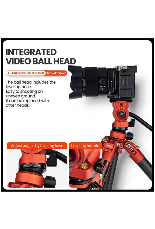 Fotopro x-Aircross 3 Lite Video Portable Camera / Phone Tripod Stand