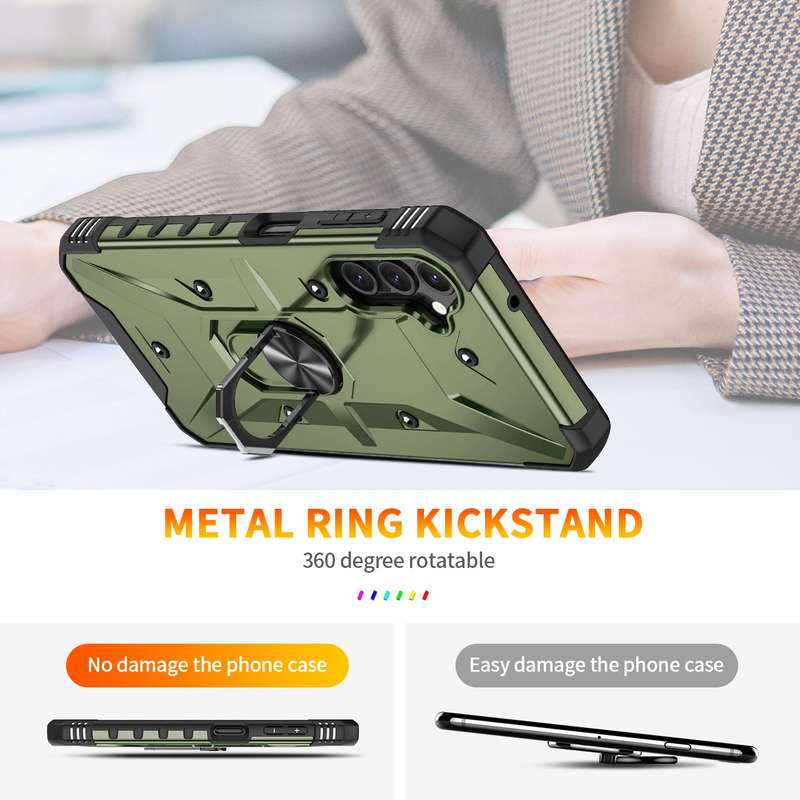 Galaxy A14 Wenjia Armor Kickstand Cover