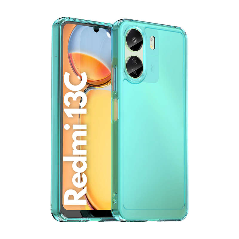Redmi 13C Clear Cover - Shockproof Candy Series Cover
