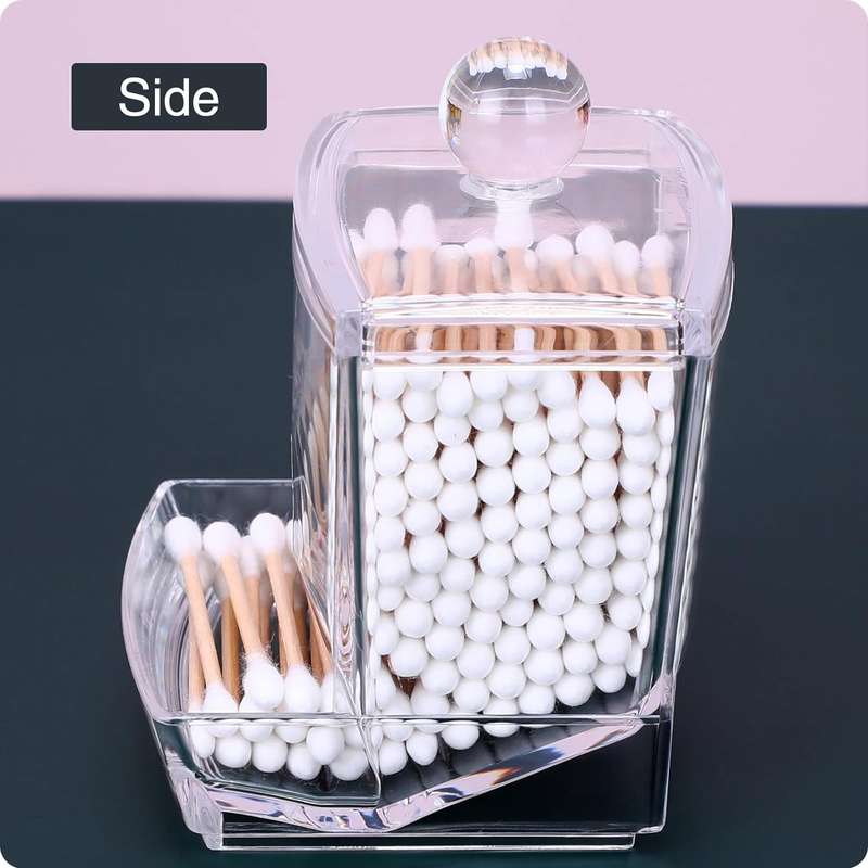 Clear Earbud Cotton Swab Organiser