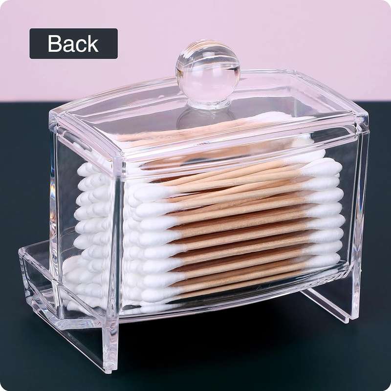 Clear Earbud Cotton Swab Organiser