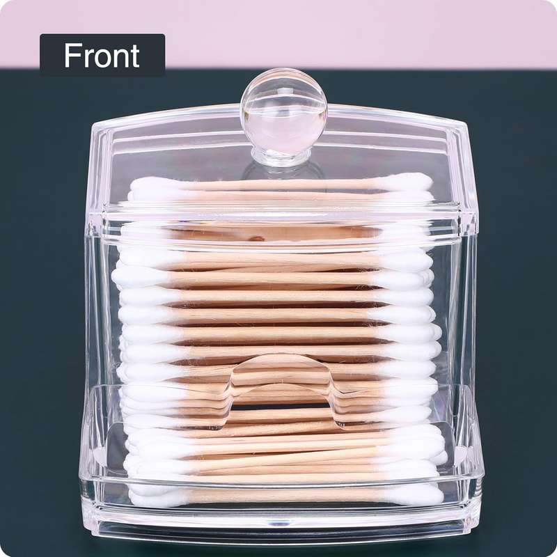 Clear Earbud Cotton Swab Organiser